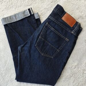 Tellason Dark Blue Straight Men Jeans